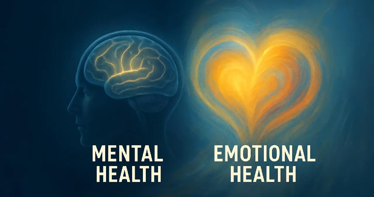 Compare and Contrast Mental Health and Emotional Health. Clear Differences
