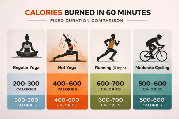 how many calories does hot yoga burn